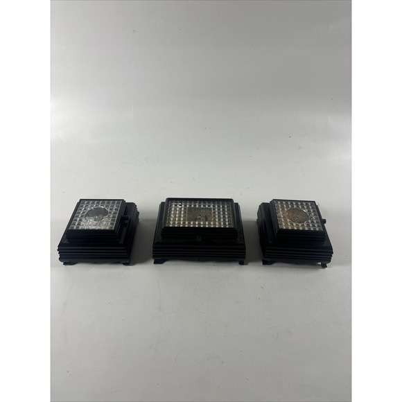 The Unbranded Brand Other - Vintage LED Motion Sensor Step Lights Black Wall Deck Stair Lights Set of 3